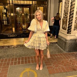 Cutest gold shimmer dress!